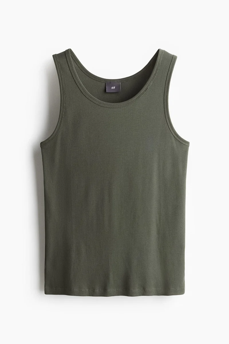 H&M Cotton pyjama vest top and shorts